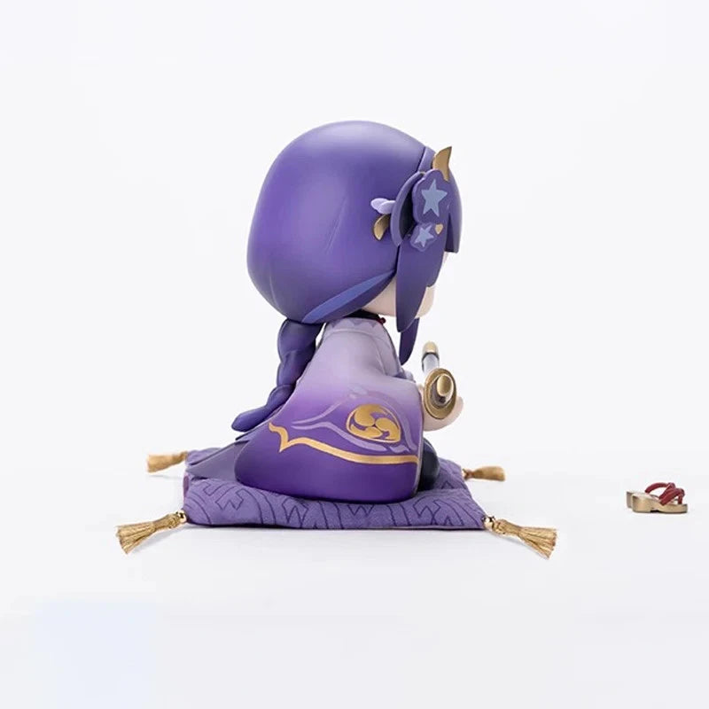 Raiden Shogun Kimono Genshin Impact RPG Kawaii Chibi Figurine PVC 3.9" [No Box]