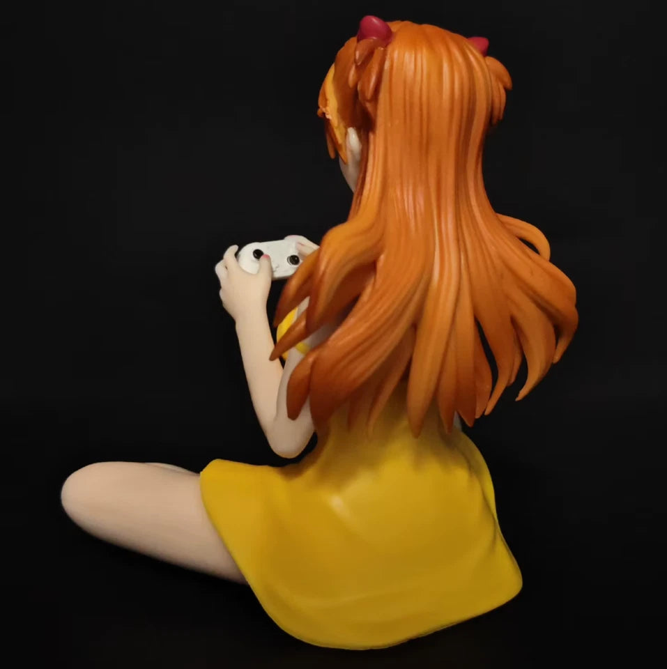 Asuka Sohryu Game Console Neon Genesis Evangelion Anime Figure PVC 4.3" [Boxed]
