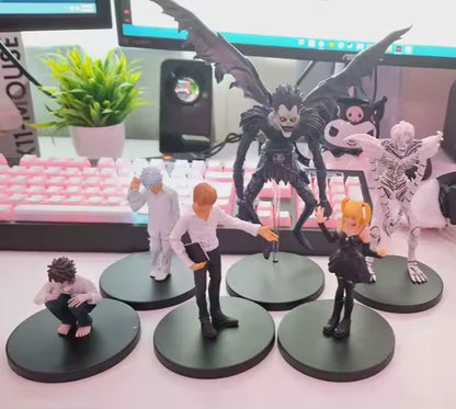 Death Note Collectible Anime Figure Model Statues PVC 3 - 5" [No Box : 6pc Set]