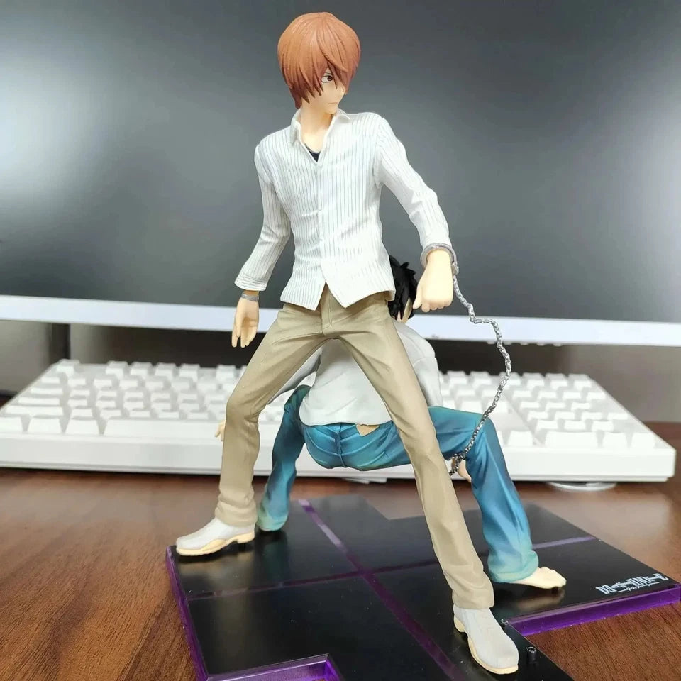 Light Yagami vs L Lawliet Death Note Collectible Anime Figure PVC 8.5" [Boxed]