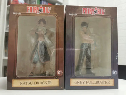 Natsu, Gray, Lucy, Erza Fairy Tail Anime Figure Model Statue PVC 6" [Boxed]