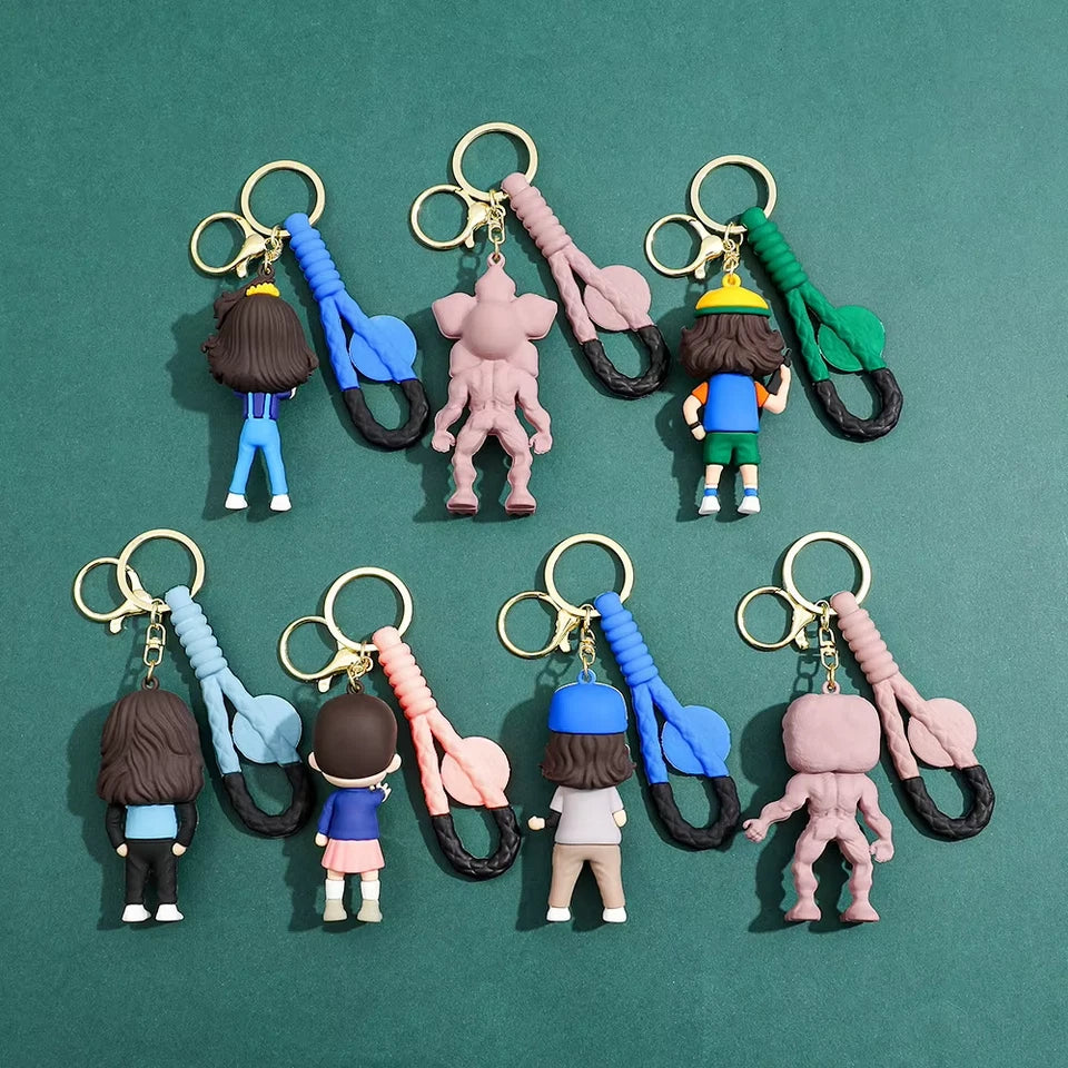 Stranger Things Collectibles Demogorgon, Eleven, Eddie Munson, Keychains PVC 3"