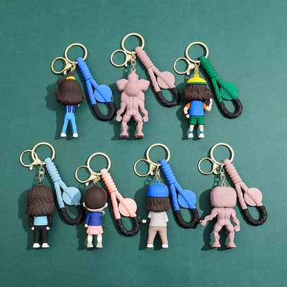 Stranger Things Collectibles Demogorgon, Eleven, Eddie Munson, Keychains PVC 3"