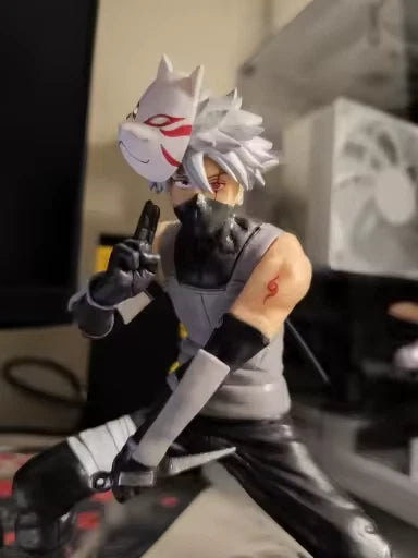 Kakashi Hatake ANBU Naruto Anime Collectible Action Figure PVC 6" [No Box]