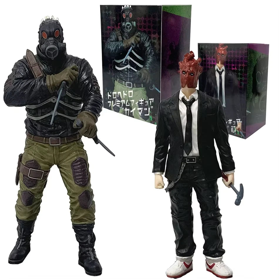 Shin Heart Mask, Caiman Gas Mask Dorohedoro Anime Figure Model Statue PVC 7.4" [Boxed]