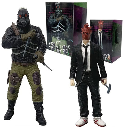 Shin Heart Mask, Caiman Gas Mask Dorohedoro Anime Figure Model Statue PVC 7.4" [Boxed]