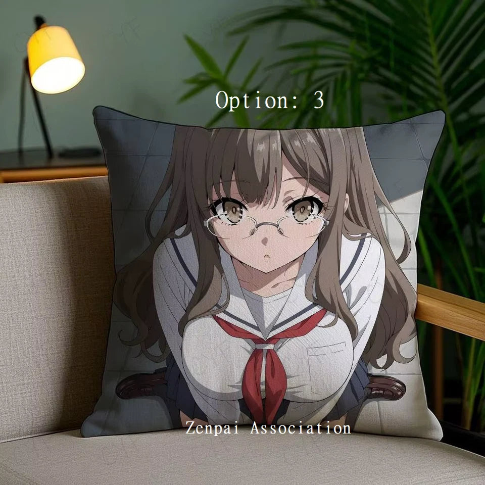 Rio Rascal Does Not Dream Anime Soft Pillow Cushion Cover 2 x 2 ft