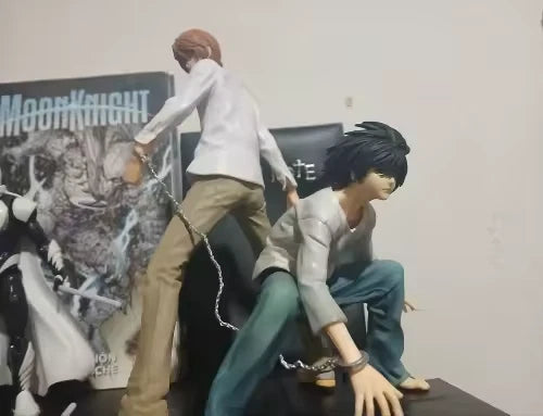 Light Yagami vs L Lawliet Death Note Collectible Anime Figure PVC 8.5" [Boxed]