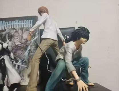 Light Yagami vs L Lawliet Death Note Collectible Anime Figure PVC 8.5" [Boxed]
