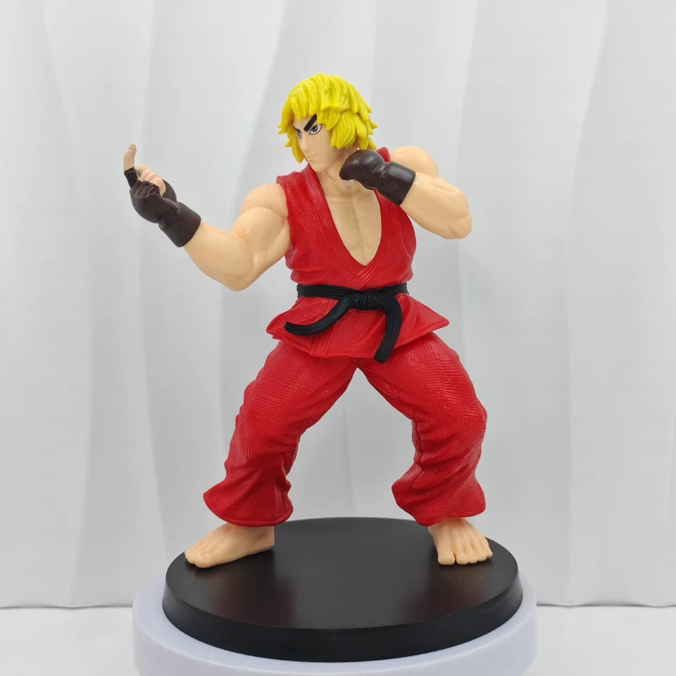 Ryu and Ken Street Fighter Classic Action Figure Model Statue PVC 4" [No Box]