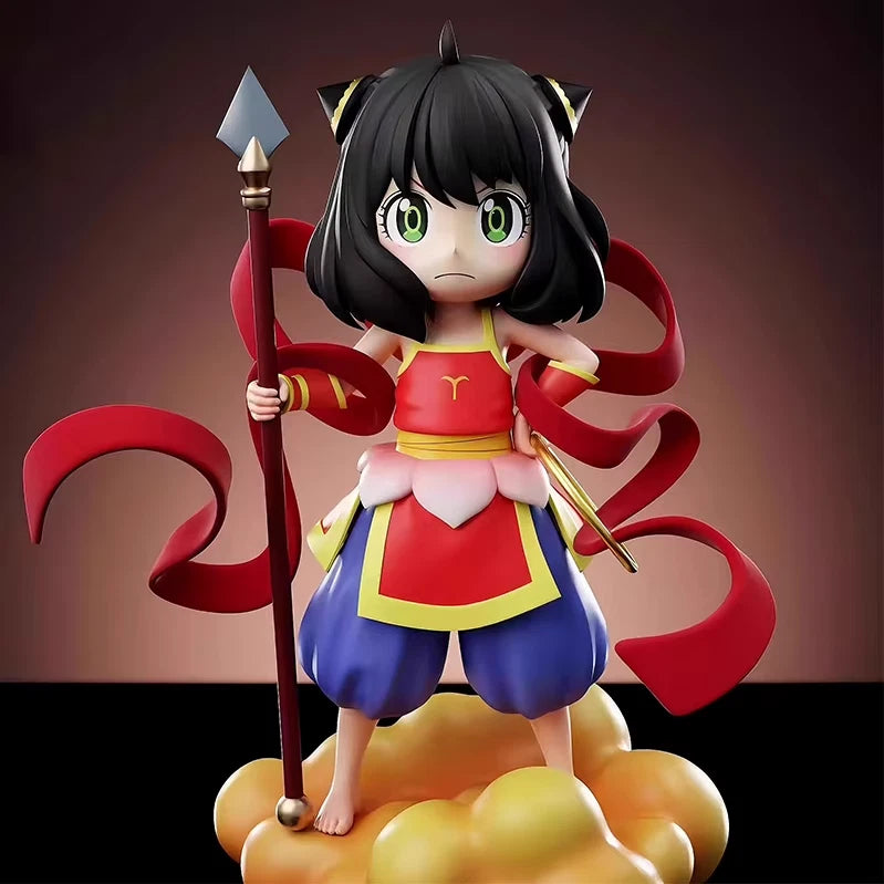 Anya Nezha Warrior Outfit Spy × Family Ne Zha Anime Figure PVC 7 in [No Box]