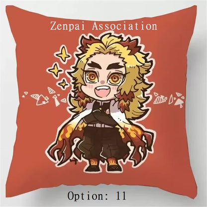 Hashira Corps Demon Slayer Anime Soft Pillow Cushion Cover 2 x 2 ft