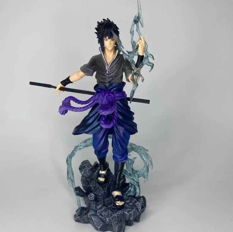 Sasuke Uchiha Chidori Naruto Anime Collectible Rare Action Figure PVC 9" [Boxed]