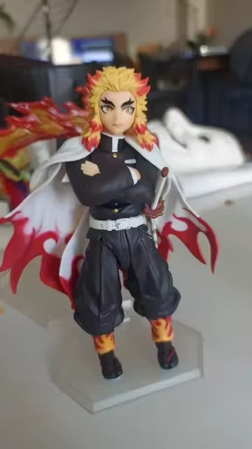 Kyojuro Rengoku Demon Slayer Adjustable Action Anime Figure PVC 5.5" [Boxed]
