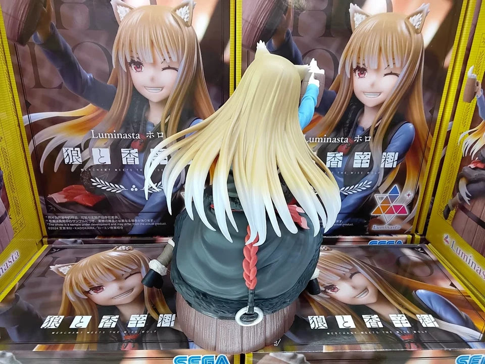 Holo The Wise Cheers Spice and Wolf Kawaii Premium Anime Figure PVC 6.7" [Boxed]