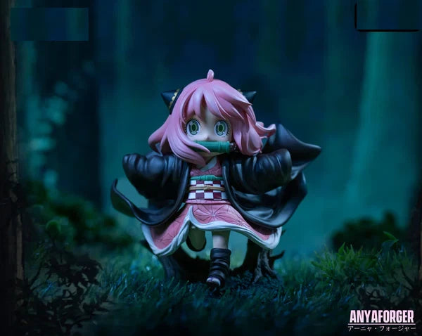 Anya Nezuko Outfit Spy × Family Demon Slayer Anime Figure PVC 4.7" [Boxed]