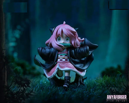 Anya Nezuko Outfit Spy × Family Demon Slayer Anime Figure PVC 4.7" [Boxed]