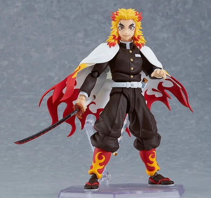 Kyojuro Flame Breathing Demon Slayer Anime Adjustable Figure PVC 5.5" [Boxed]