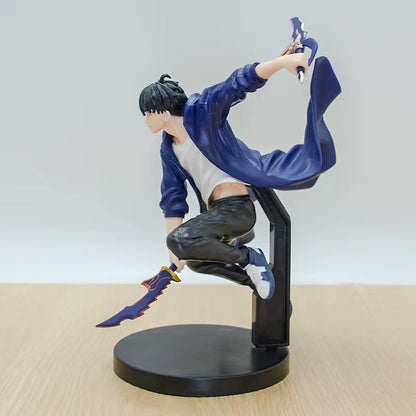 Sung Jin-woo Dual Wield Solo Leveling Collectible Anime Figure PVC 7" [Boxed]