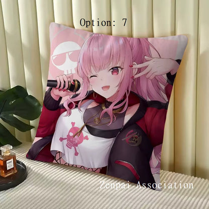 Mori Calliope Vocaloid Hololive Soft Pillow Cushion Cover 2 x 2 ft