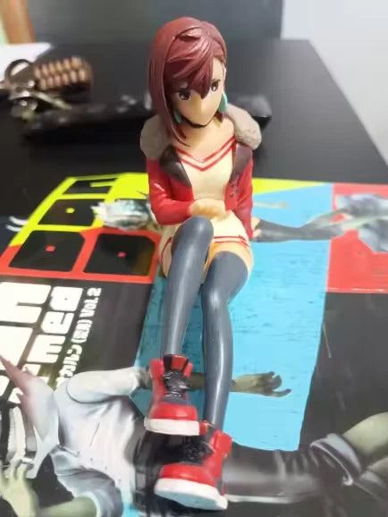 Momo Ayase Sitting Dandadan Anime Collectible Kawaii Figure PVC 3.3" [No Box]