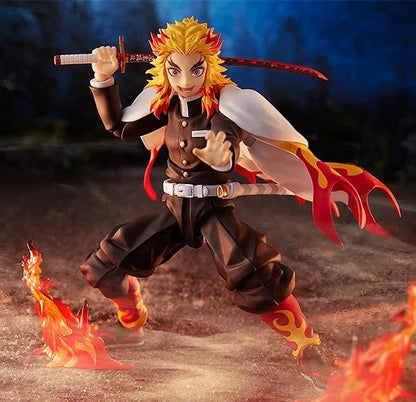 Kyojuro Rengoku Demon Slayer Adjustable Action Anime Figure PVC 5.5" [Boxed]