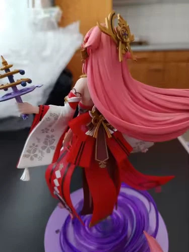 Yae Miko Cheongsam Katsune Genshin Impact RPG Kawaii Figure PVC 8.8" [Boxed]