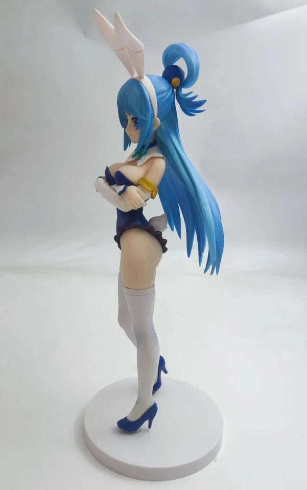 Aqua Bunny Girl KonoSuba Popular Kawaii Anime Figure Model Statue PVC 10" [Boxed]