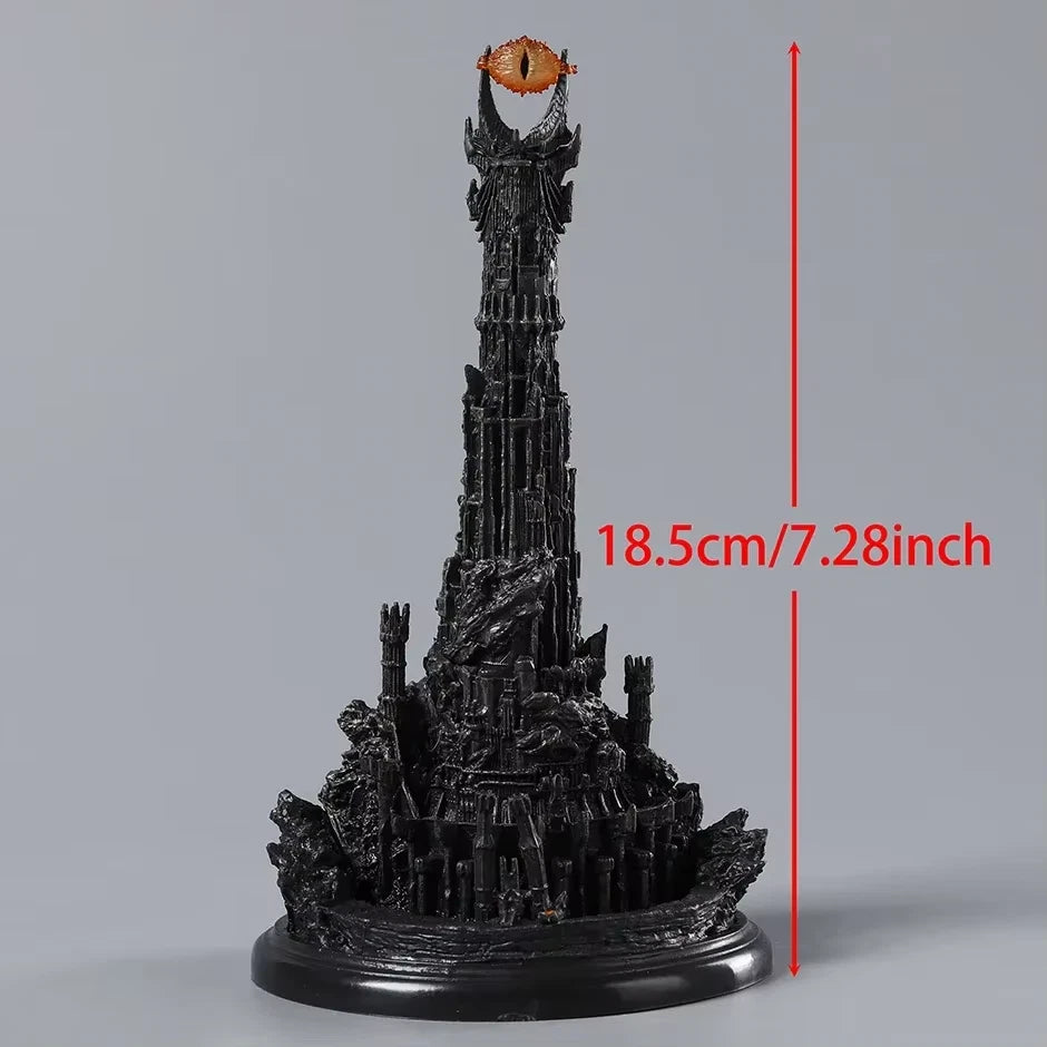 Barad-dur the Dark Tower The Lord of the Rings Ornament Statue Model PVC 7.8" [Boxed]
