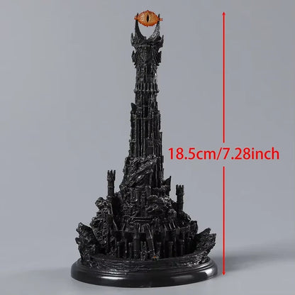 Barad-dur the Dark Tower The Lord of the Rings Ornament Statue Model PVC 7.8" [Boxed]