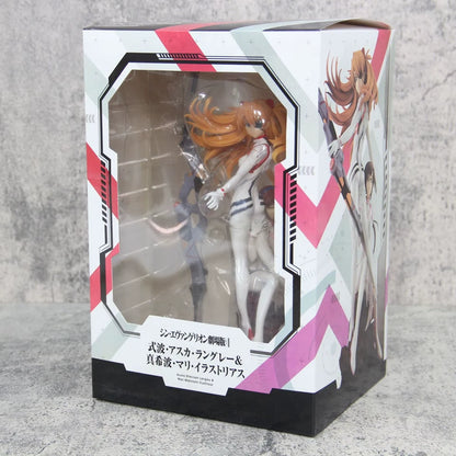 Asuka Soryu & Mari Makinami Neon Genesis Evangelion Anime Figure PVC 10.5" [Boxed]