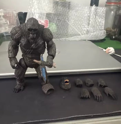 King Kong vs Godzilla Collectible Adjustable Action Figure Model PVC 6" [Boxed]