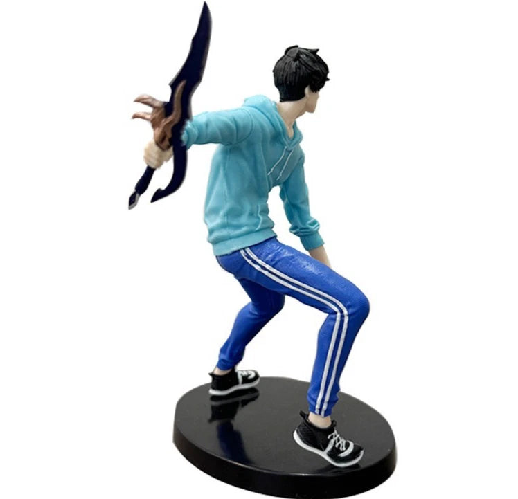 Sung Jin-woo Dual Daggers Solo Leveling Anime Figure Model Statue PVC 6.6" [Boxed]