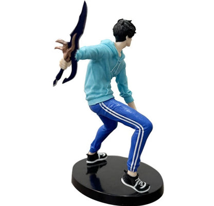 Sung Jin-woo Dual Daggers Solo Leveling Anime Figure Model Statue PVC 6.6" [Boxed]