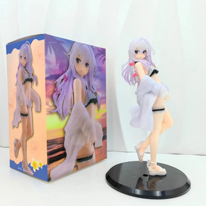Elaina Swimsuit Ver. Wandering Witch: The Journey of Elaina Anime Figure Model Statue PVC 7.5" [Boxed]