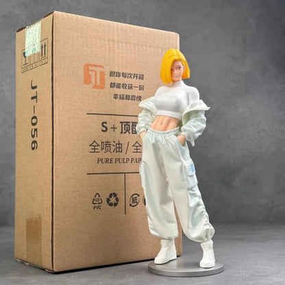 Android 18 Streetwear Style Dragon Ball Z Anime Cute Figure PVC 9" [Boxed]
