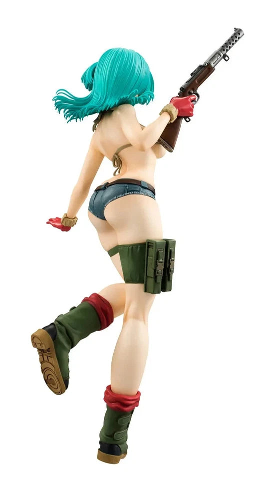 Bulma Army Bikini Dragon Ball Z Kawaii Anime Figure Model Statue PVC 7" [Boxed]