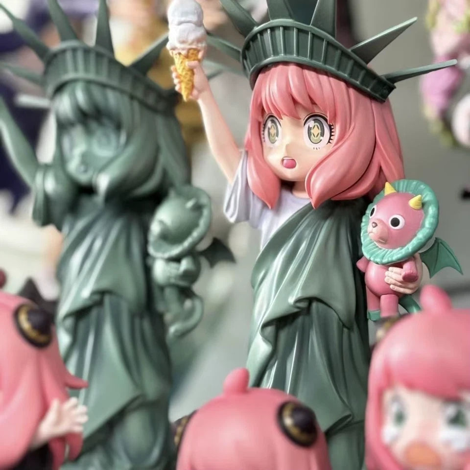 Anya Statue of Liberty Outfit Spy × Family Anime Figure PVC 7 in [No Box]