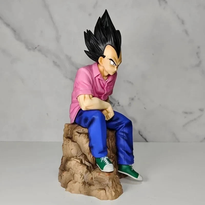 Vegeta SSJ1 Dragon Ball Z Collectible Anime Figure Model Statue PVC 8.6" [Boxed]