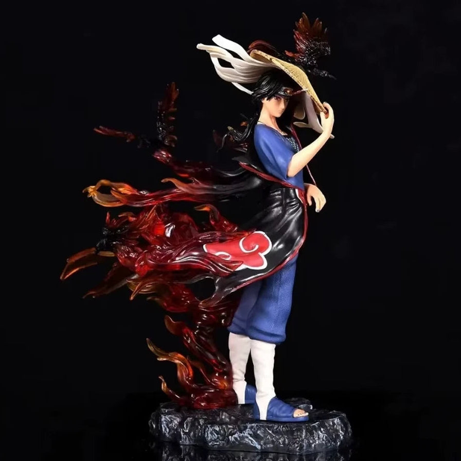Itachi Uchiha Akatsuki Naruto Shippuden Anime Figure Model PVC 10" [No Box]