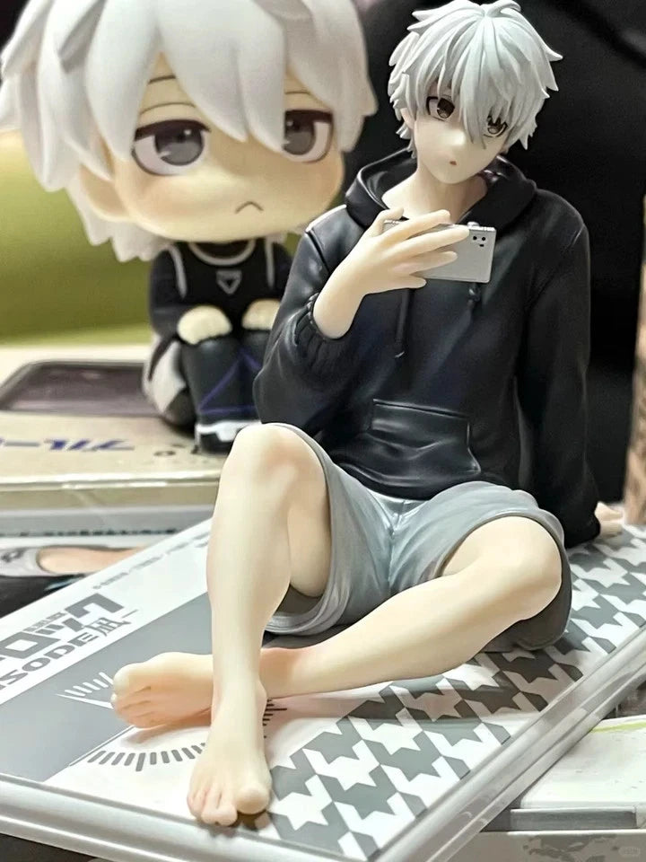 Nagi Seishiro Hoodie Blue Lock Desktop Anime Figure Model Statue PVC 3" [Boxed]