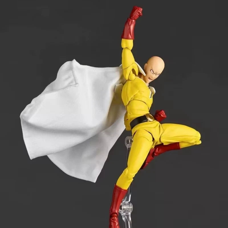 Saitama Bald Cape One Punch Man Adjustable Popular Anime Figure PVC 6" [Boxed]