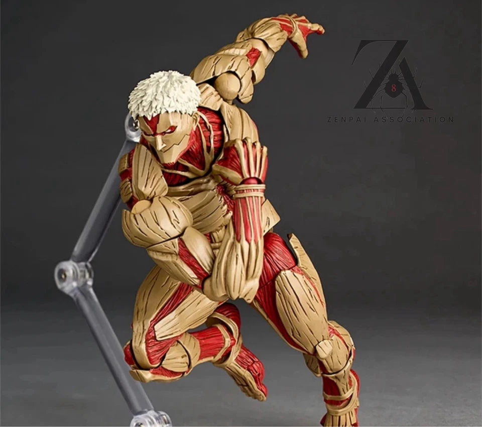 Reiner Braun Armored Titan Attack On Titan Anime Adjustable Action Figure PVC 5.2" [Boxed]