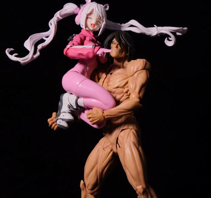 Eren Attack on Titan Form AoT Adjustable Action Anime Figure PVC 5.9 in [Boxed]