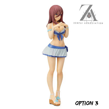 Nakano Sisters Bikini Quintessential Quintuplets Kawaii Anime Figures PVC 6” [No Box]