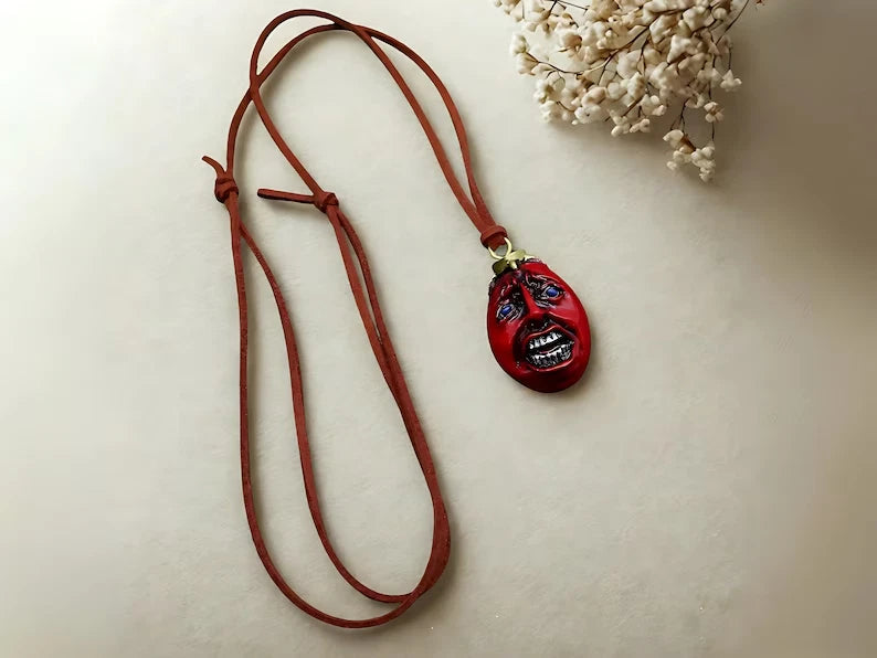Behelit Egg of the King Berserk Anime Cosplay Necklace PVC/Resin 2 in