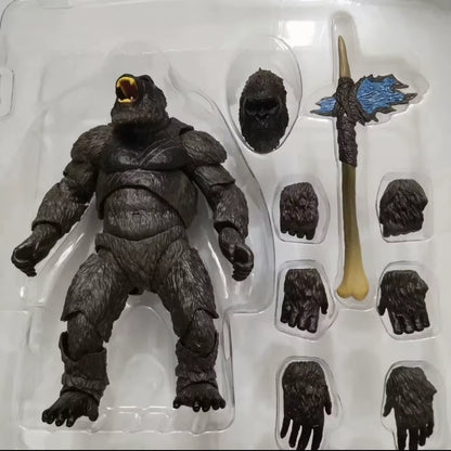 King Kong vs Godzilla Collectible Adjustable Action Figure Model PVC 6" [Boxed]