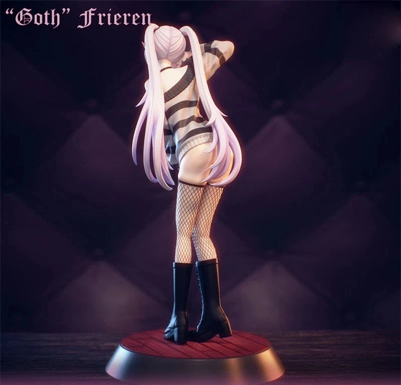 Frieren Goth Version Beyond Journey's End Anime Otaku Figure PVC 7" [Boxed] *Adult Collectible*