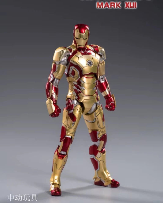 Iron Man Mark 42 Marvel Adjustable Rare Action Figure PVC 6" [Boxed]