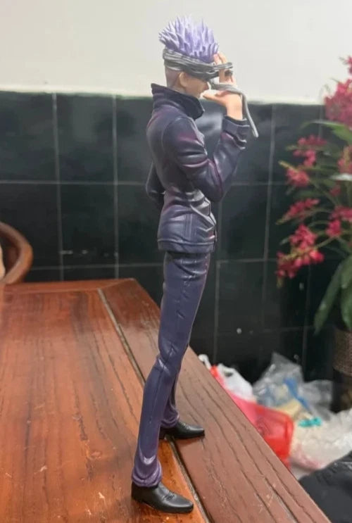 Satoru Gojo Blindfold Jujutsu Kaisen Anime Figure Model Statue PVC 12" [Boxed]